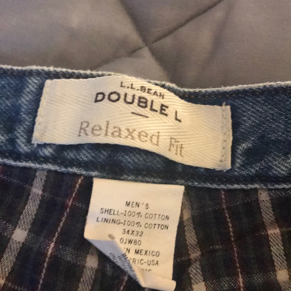 Lined jean